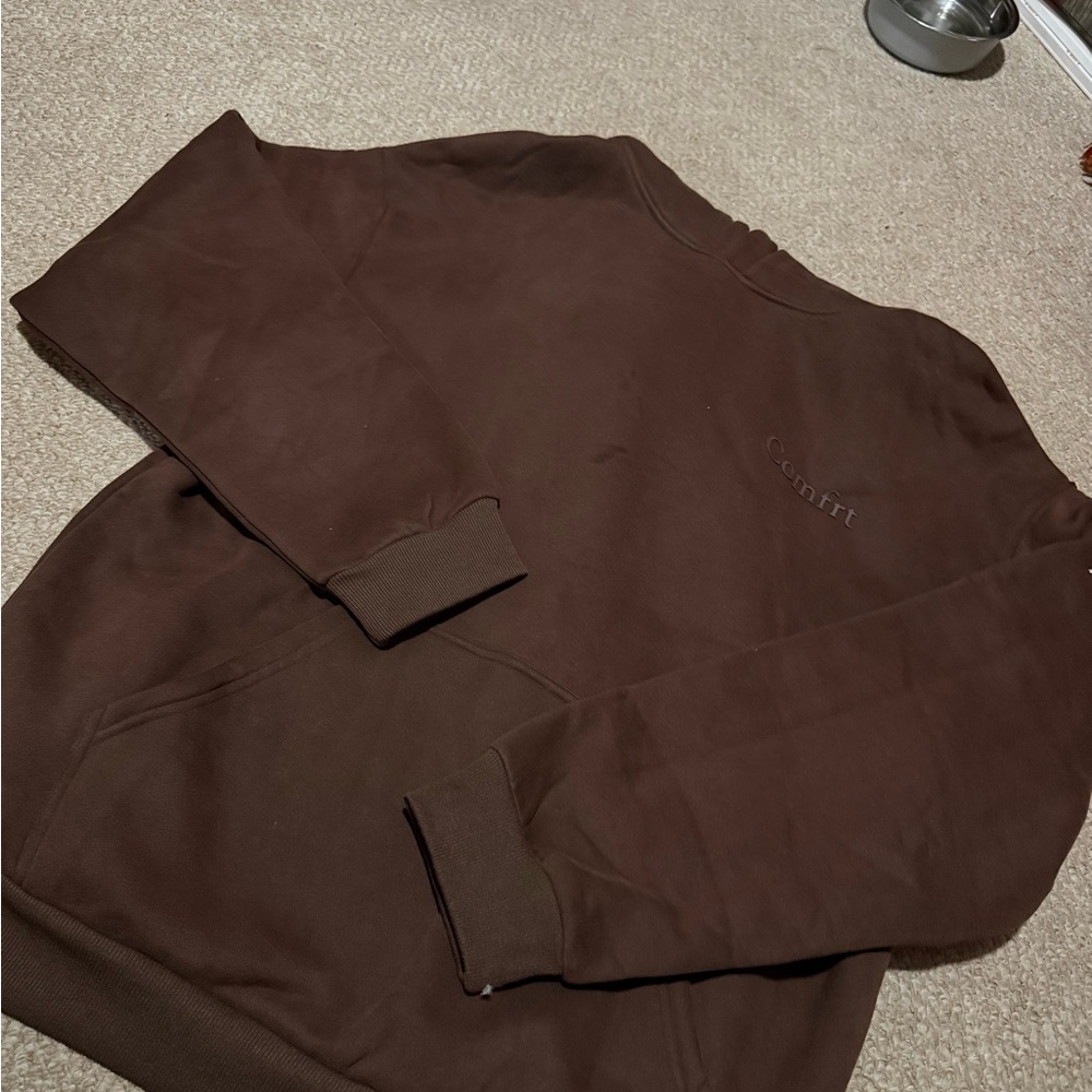 Comfrt Dark Brown Hoodie